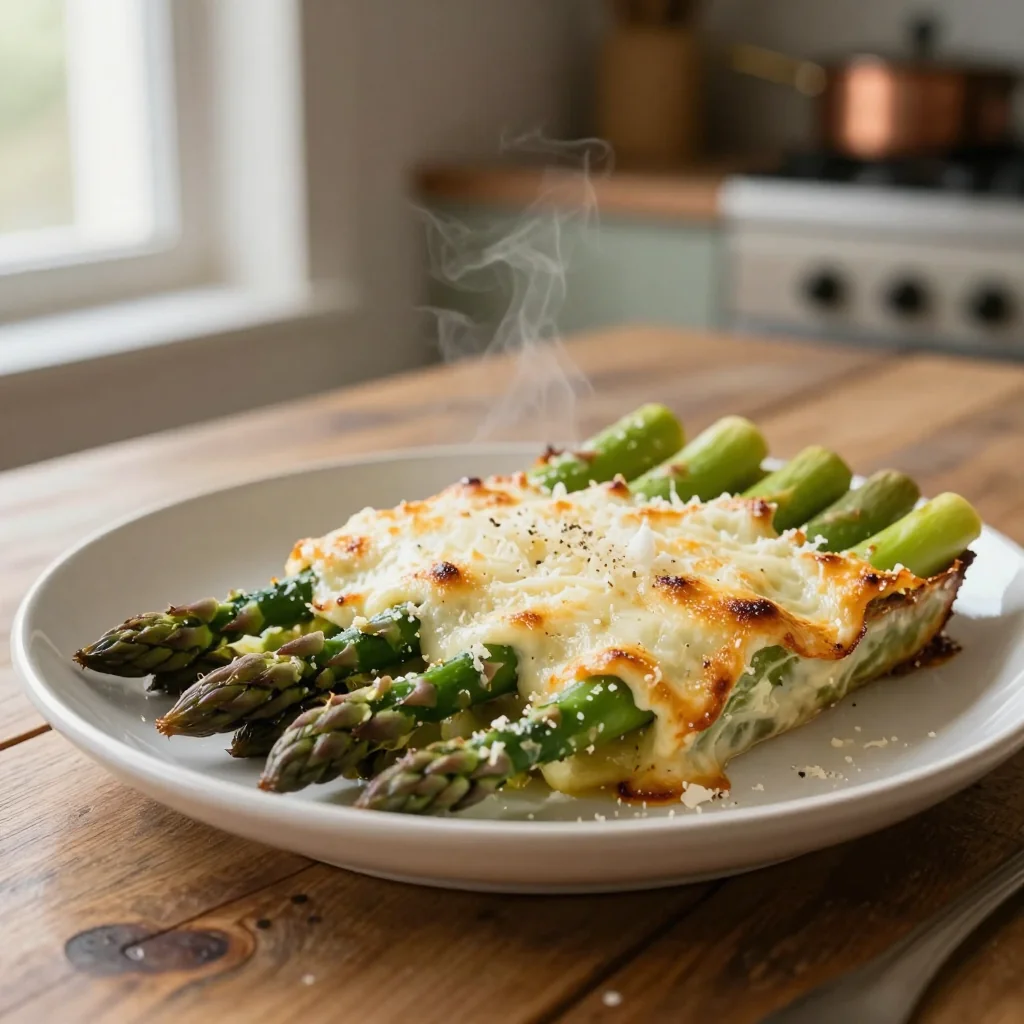 Asparagus with Parmesan Baked in Oven