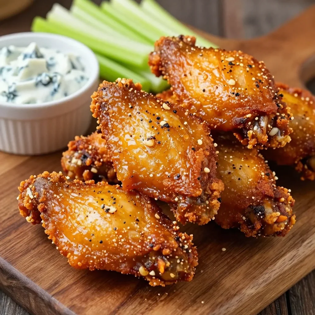 Crispy Air Fryer Chicken Wings With Dry Rub