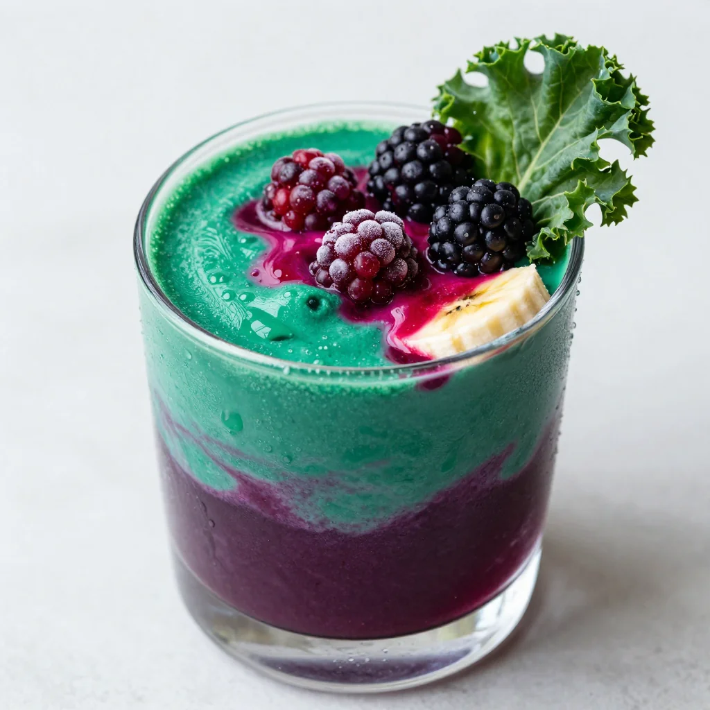 Glow Berry and Kale Smoothie for a Vitamin Boost