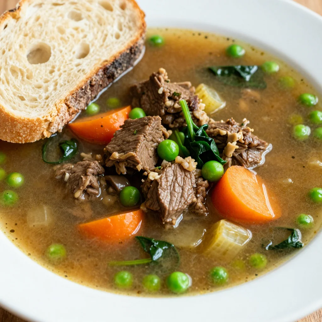 Budget Pantry Clean-Out Vegetable Beef Soup Recipe