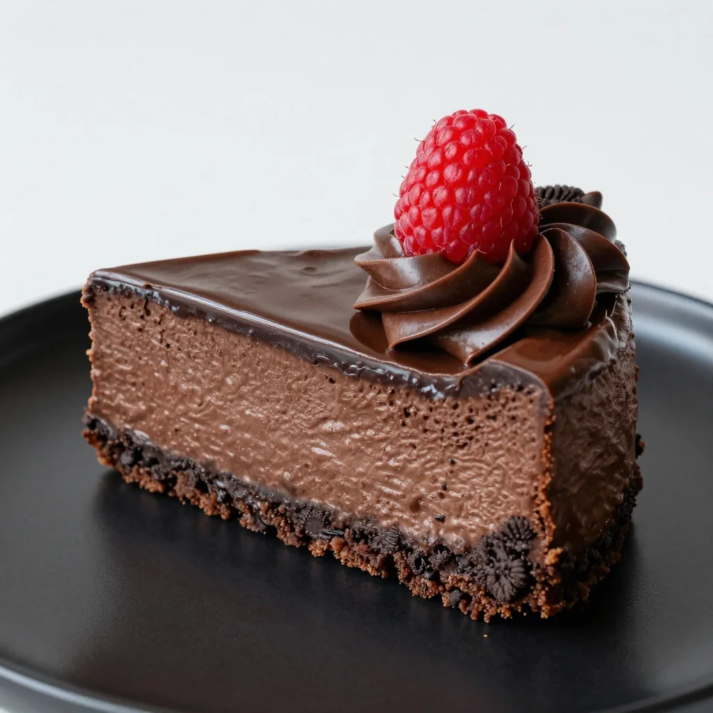 Rich Chocolate Cheesecake with a Oreo Crust