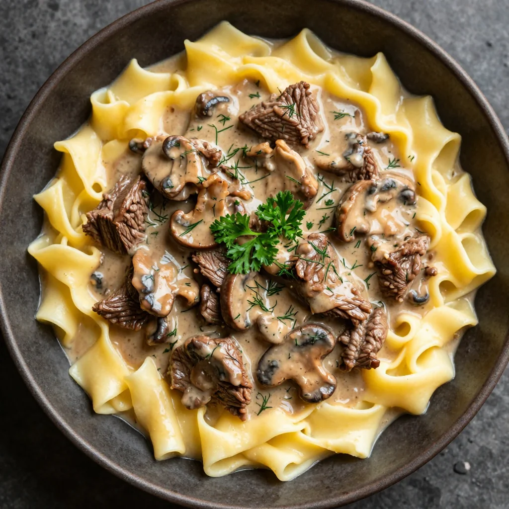 slowcooked beef stroganoff with mushrooms for cozy winter dinners