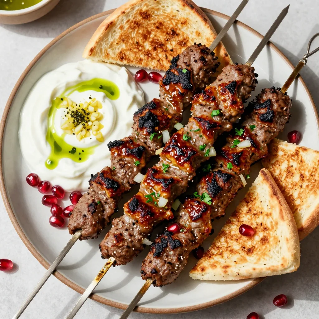 Easy Weeknight Kofta Kebabs with Yogurt Sauce