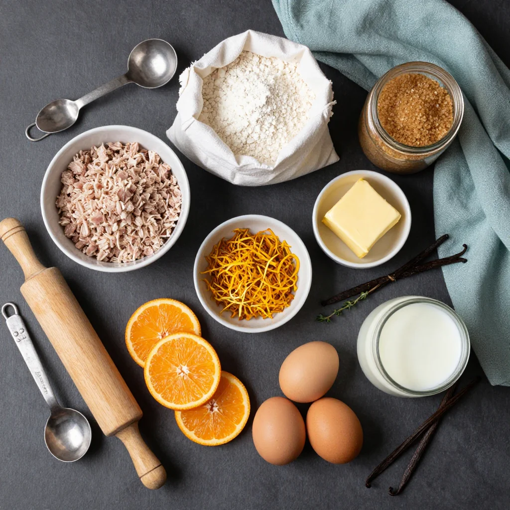 All ingredients for Pig Pickin Cake with Mandarin Oranges