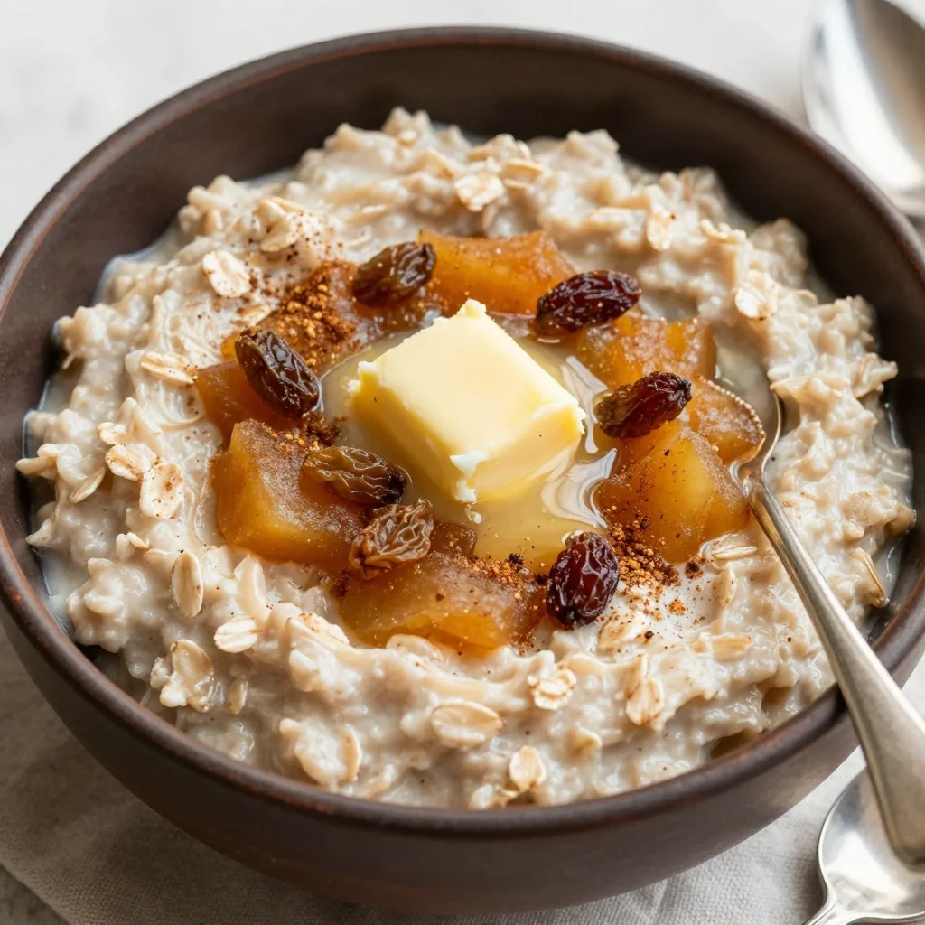 Cozy Cinnamon Applesauce Oatmeal for Sick Days