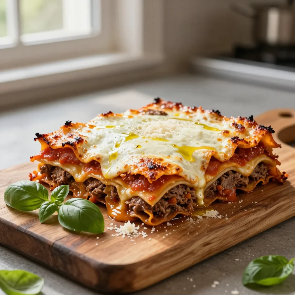 Beef Lasagna with Ricotta Cheese