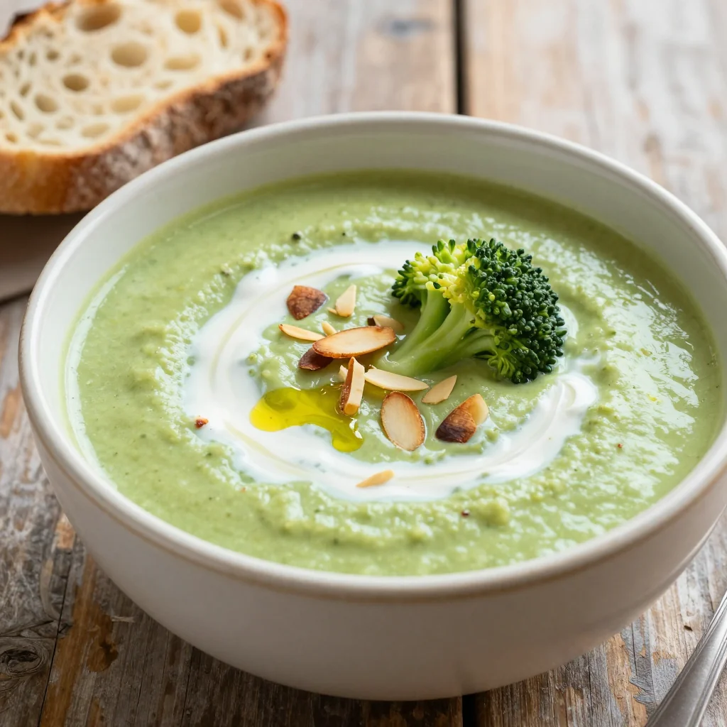 Creamy Vegan Broccoli Soup for a Snowy Day