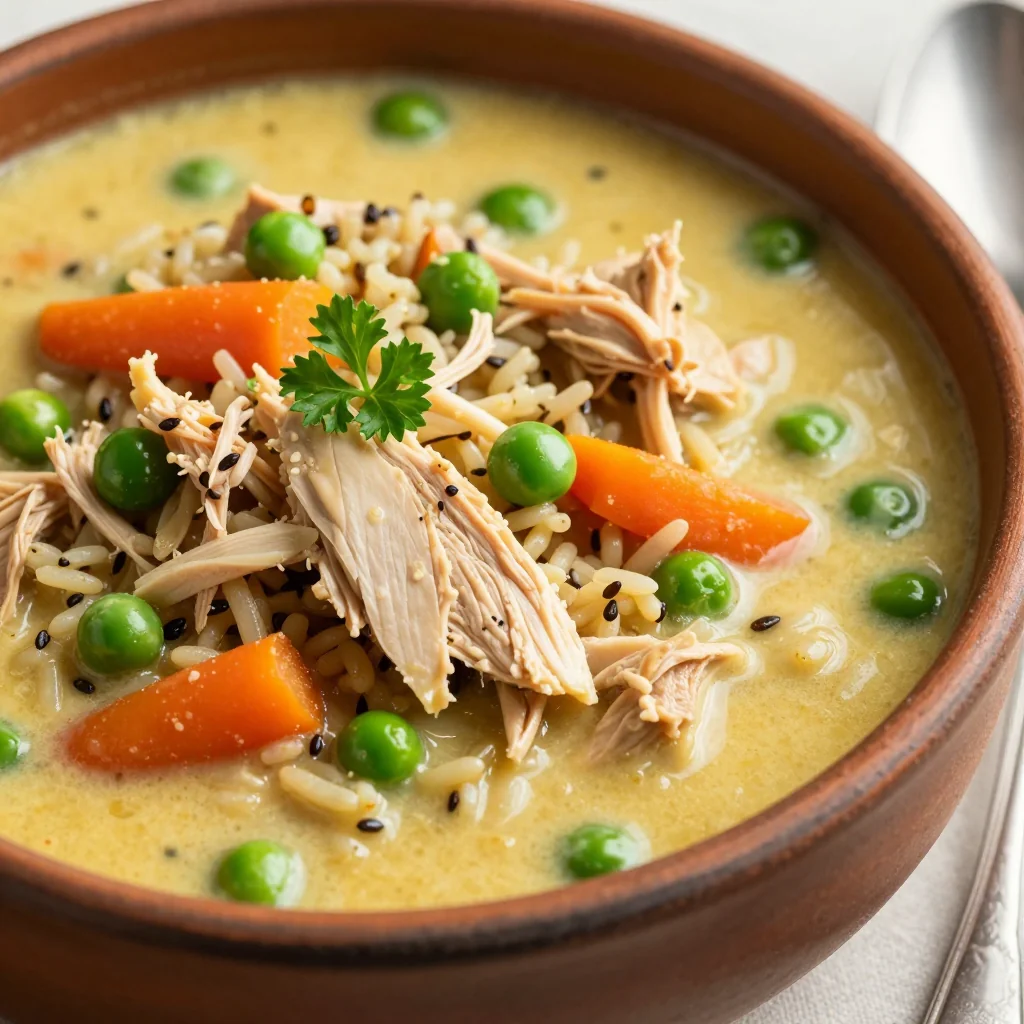 Easy Slow Cooker Chicken and Wild Rice Stew