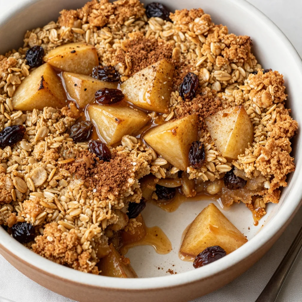 Kid Friendly Baked Oatmeal with Apples and Cinnamon