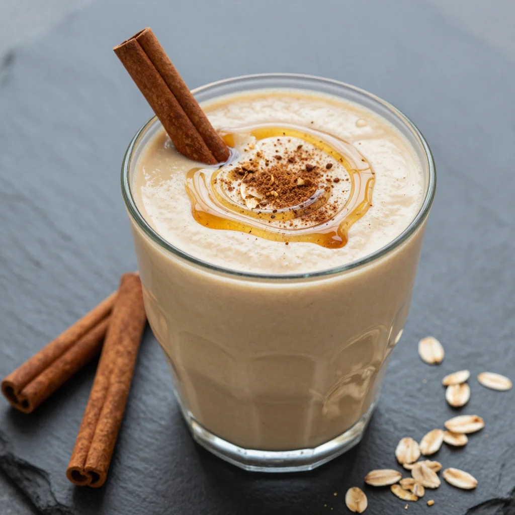 Warm Spiced Chai Smoothie for a Morning Pick Me Up