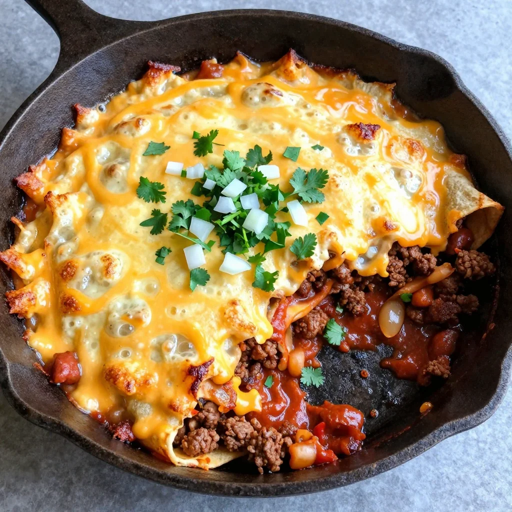 Cheesy Enchilada Casserole That's a Crowd Pleaser