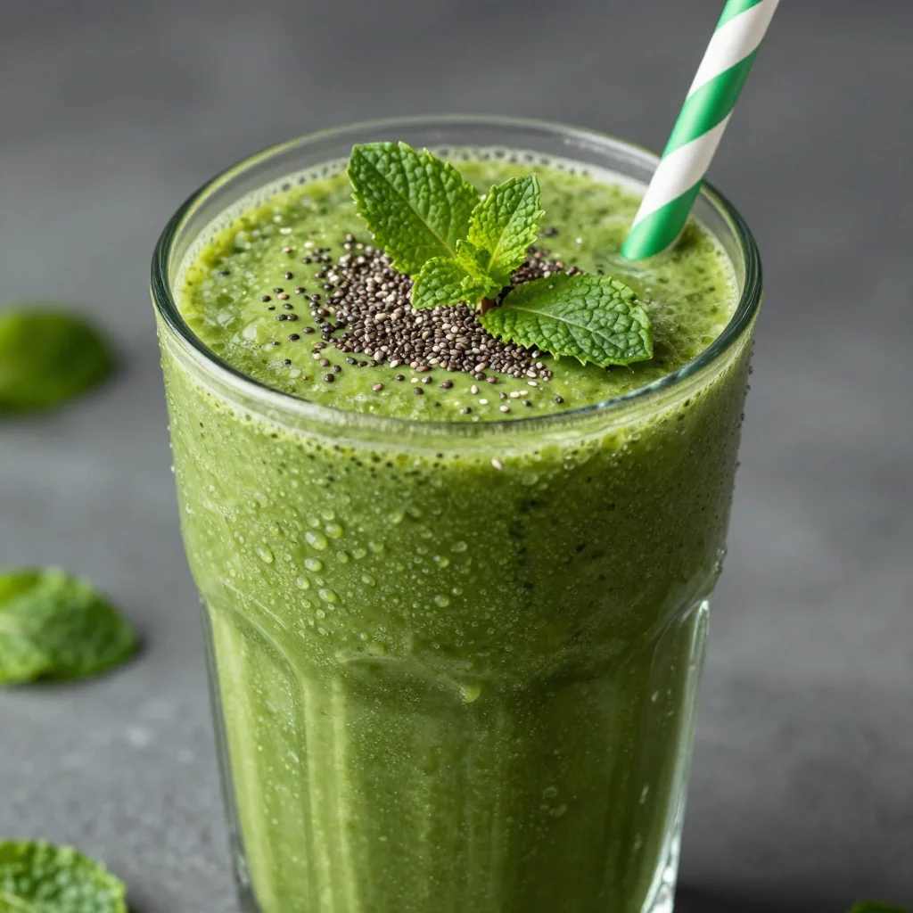 New Year's Day Green Goddess Smoothie for Health