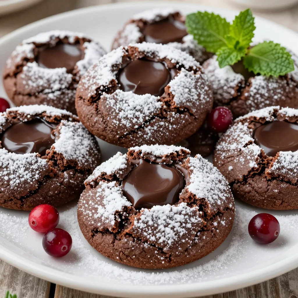 Rich Chocolate Crinkle Cookies for a Holiday