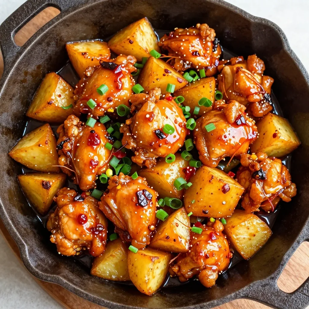 Spicy Chicken and Potato Skillet for a Hearty Meal