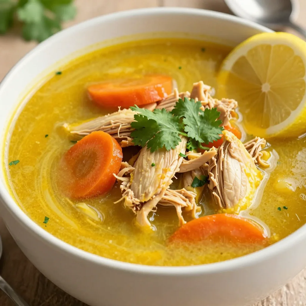 Golden Turmeric Chicken Soup for a Healthy Reset