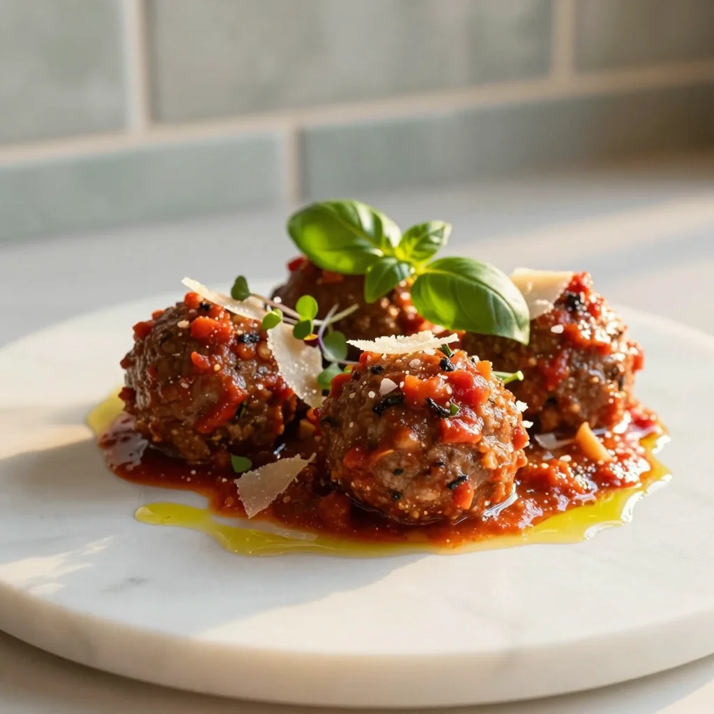 Meatballs with Marinara Sauce Homemade