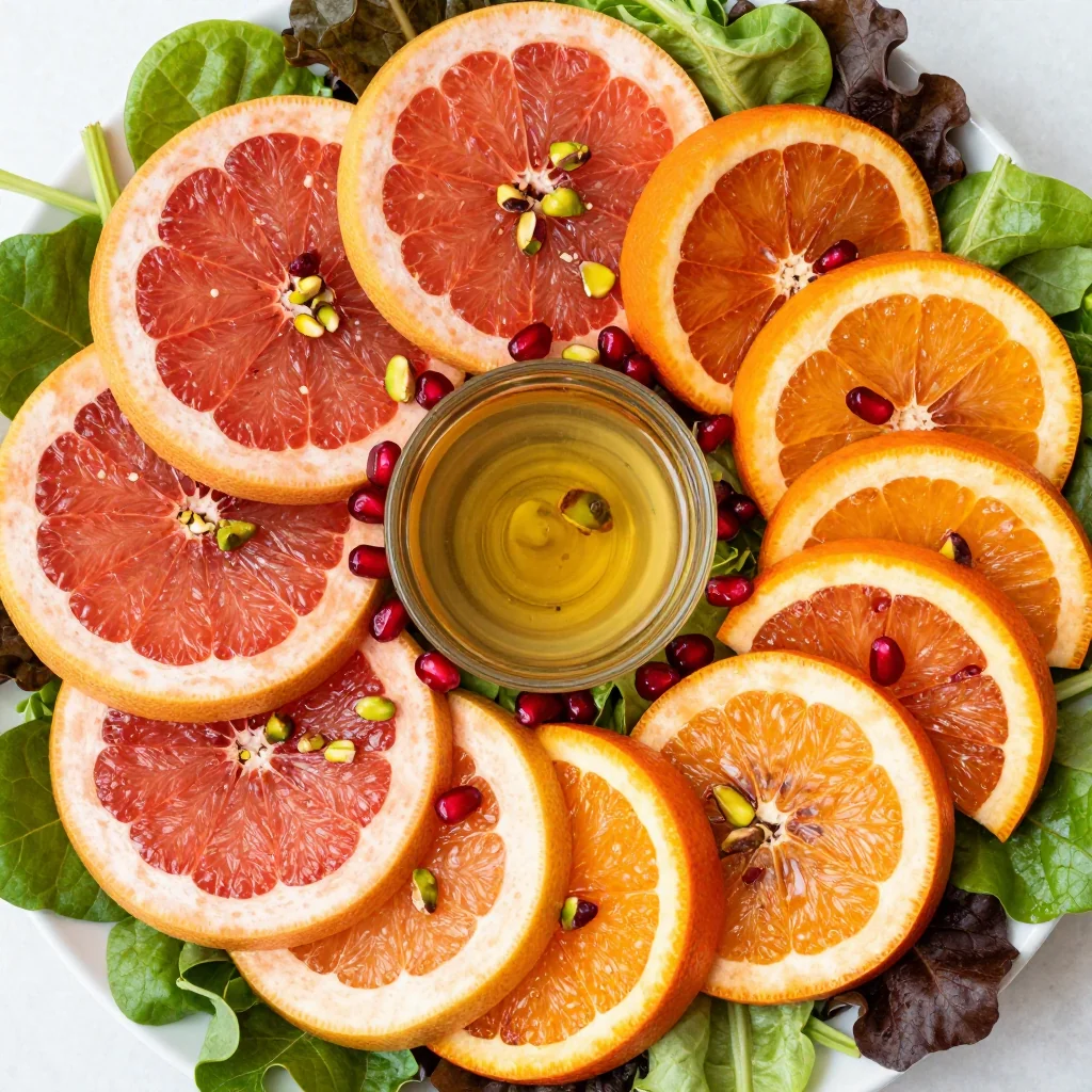 Winter Citrus Detox Salad with a Honey Lime Dressing
