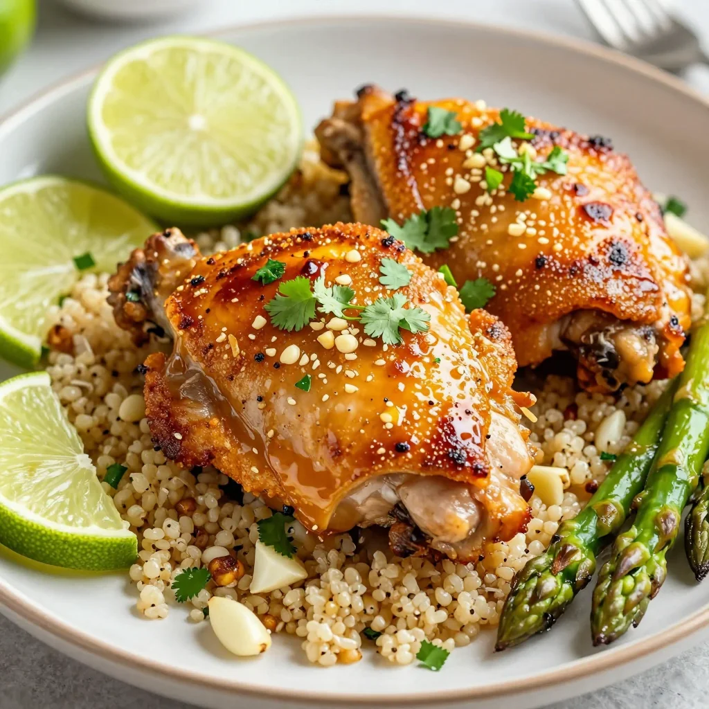 Baked Garlic Lime Chicken for a Healthy January Reset