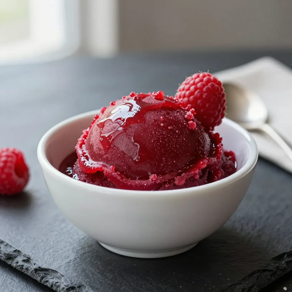Raspberry Sorbet 3 Ingredients