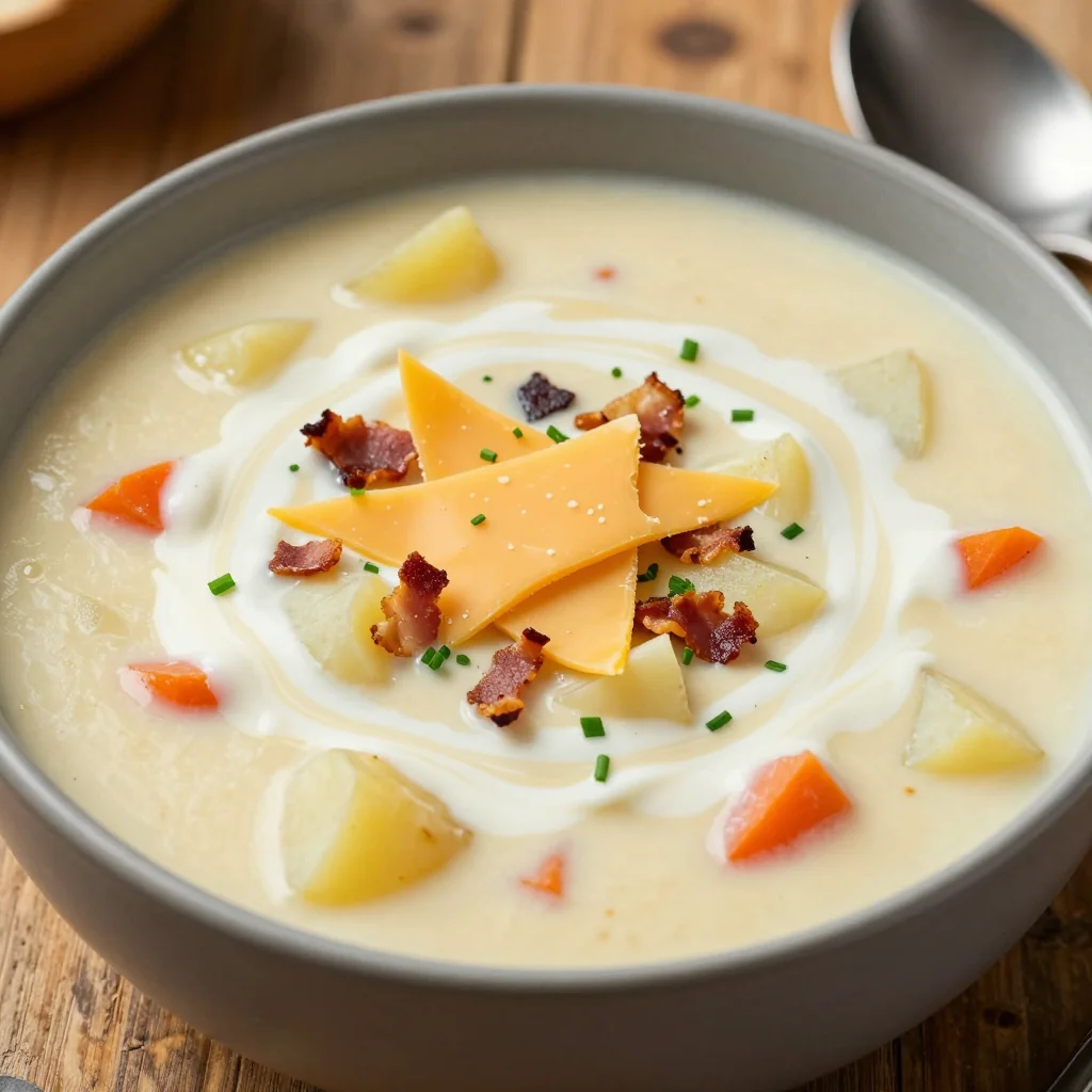 Budget Pantry Clean-Out Creamy Potato Soup