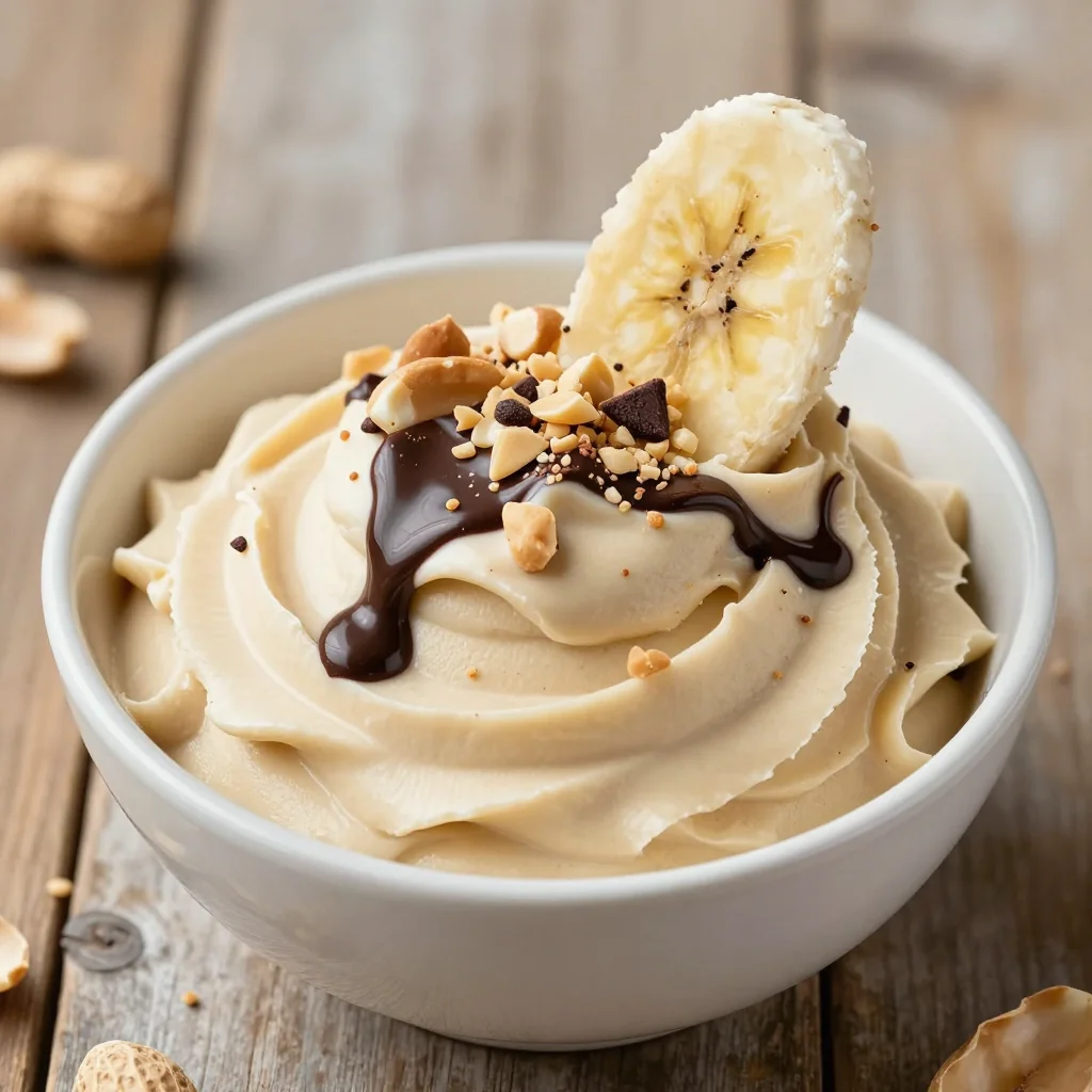 Peanut Butter Banana Nice Cream For Dessert Cravings