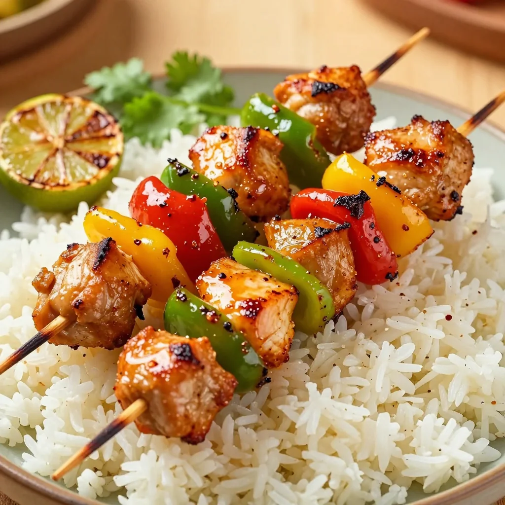 Spicy Chicken And Veggie Skewers Marinade