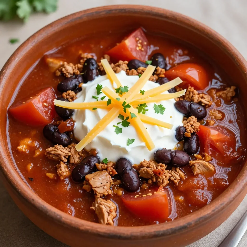 Budget Homemade Chili with Ground Turkey and Beans