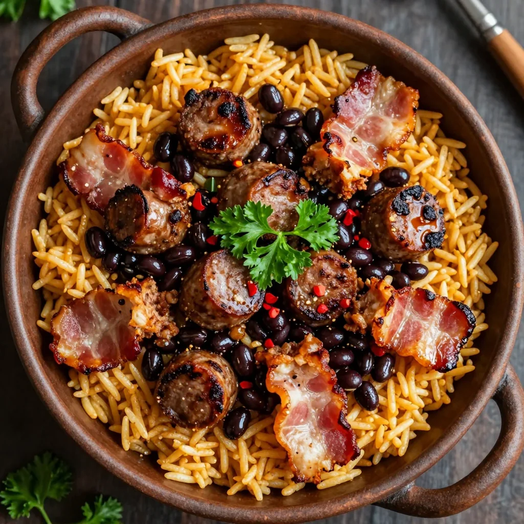 New Year's Day Lucky Hoppin' John and Sausage