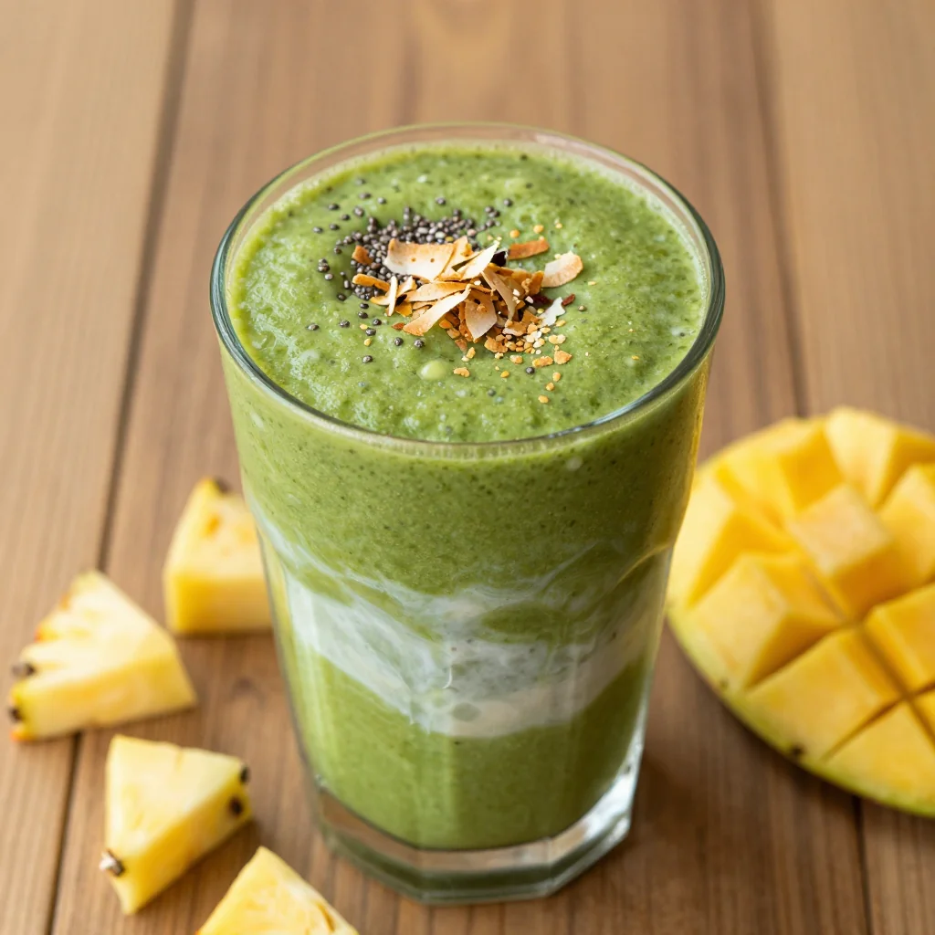 Pantry Clean-Out Tropical Green Smoothie