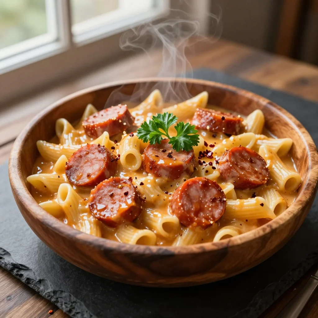 Cajun Chicken and Sausage Pasta Creamy