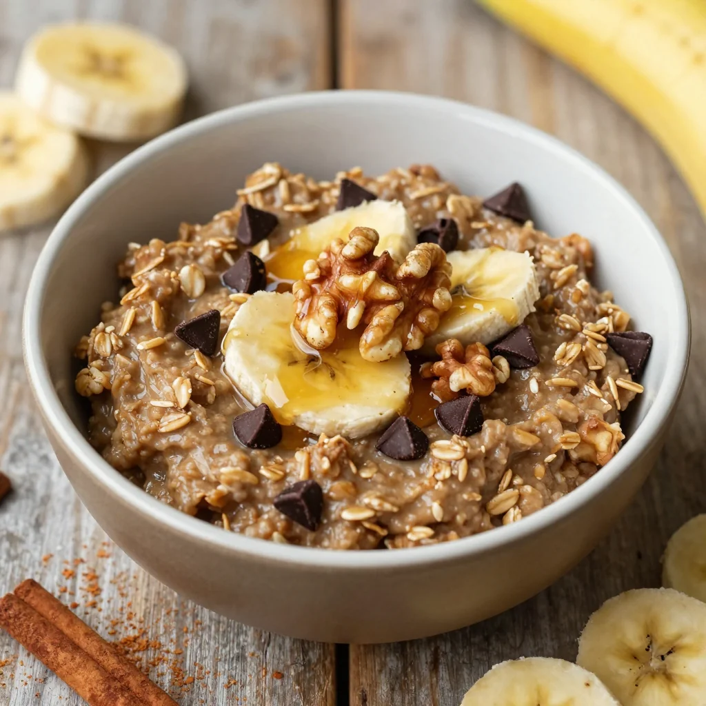 Cozy Banana Bread Oatmeal for a Comforting Bowl