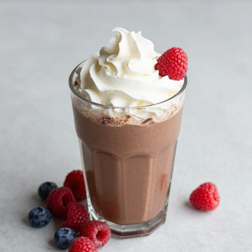 Healthy Chocolate and Berry Smoothie for Antioxidants