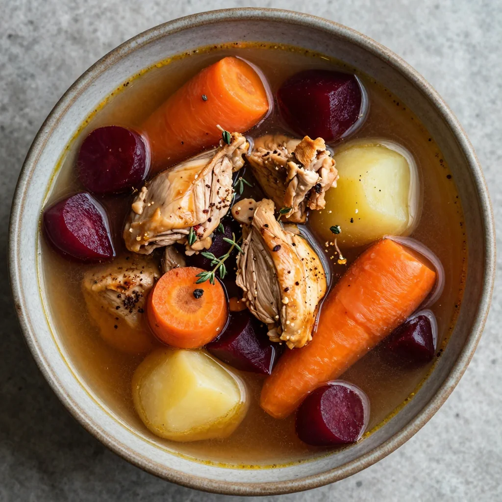 batch cooking friendly onepot chicken and root vegetable soup