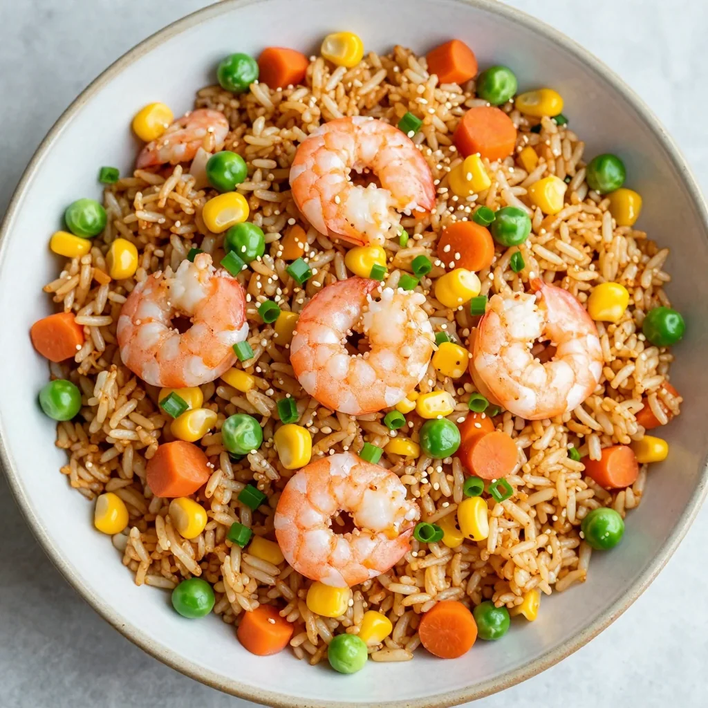 Easy Shrimp Fried Rice with Frozen Veggies