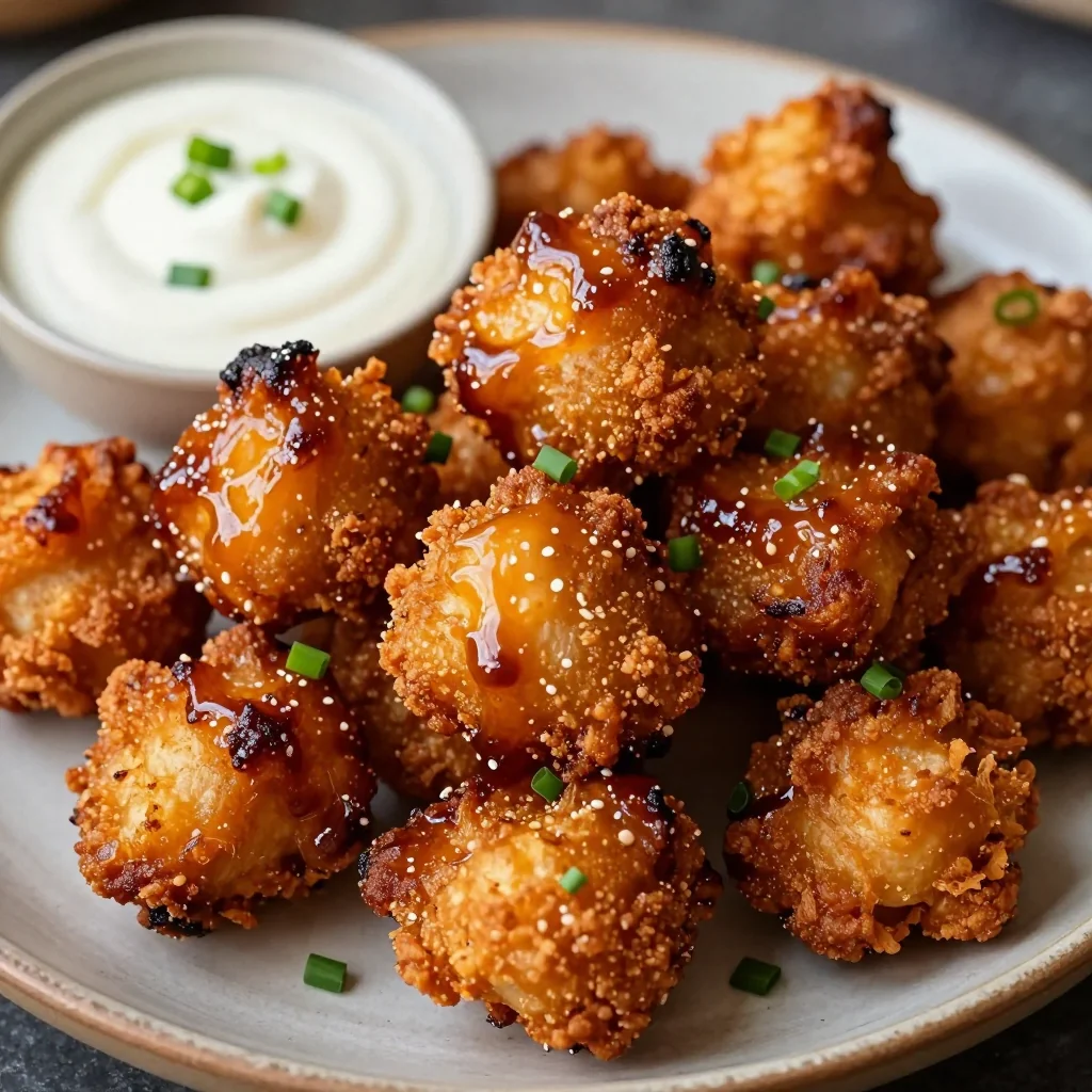 Crispy Cauliflower Wings with BBQ Sauce for Game Day