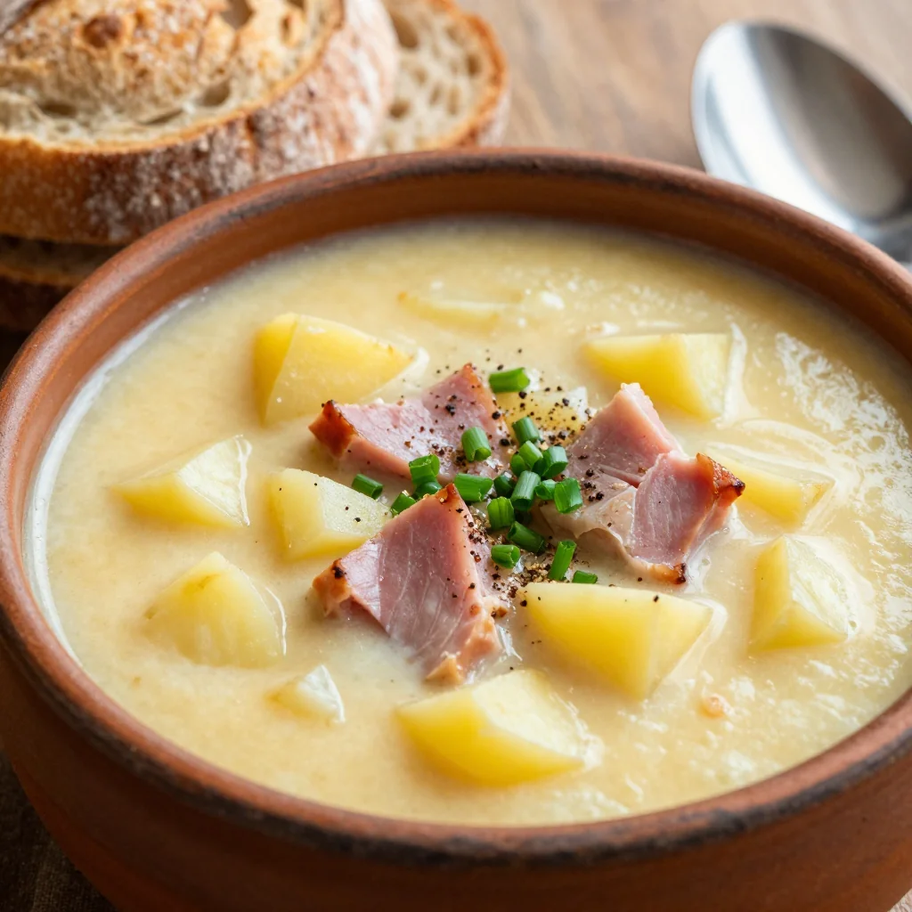 Leftover Ham and Potato Soup for New Year's Day