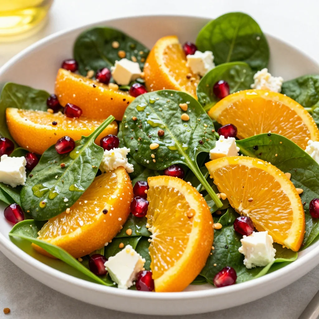 warm citrus spinach and orange salad for bright january mornings