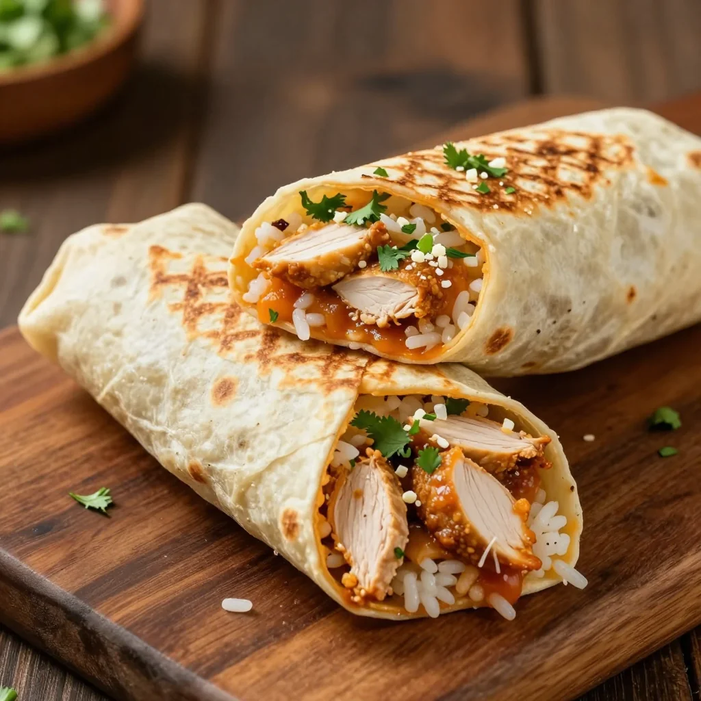 Freezer-Friendly Chicken And Rice Burritos