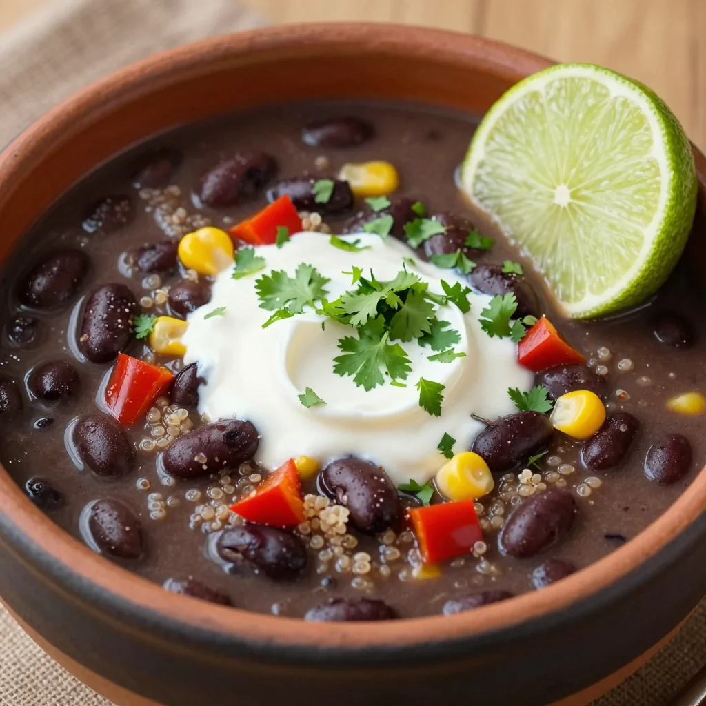 Hearty Black Bean and Quinoa Soup for Cozy Nights