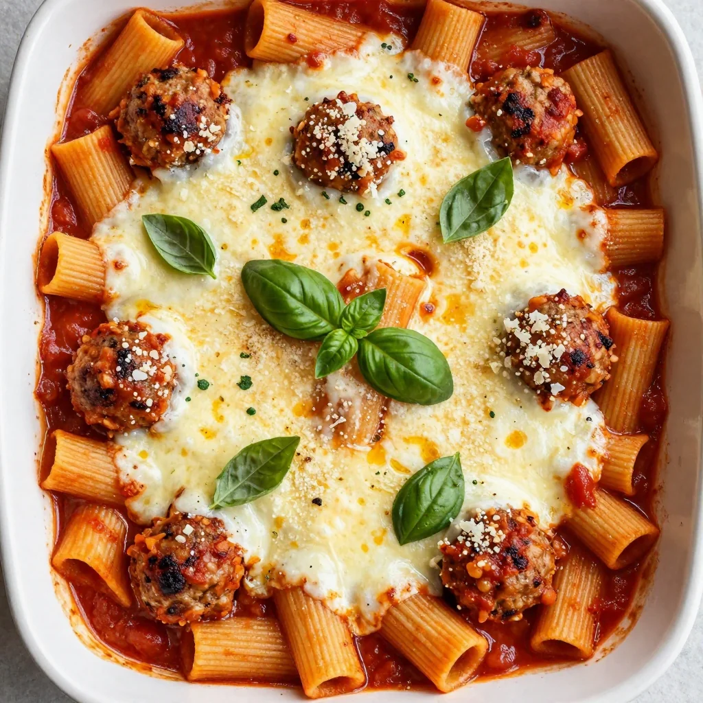 Baked Ziti with Meatballs for a Crowd-Pleasing Dinner