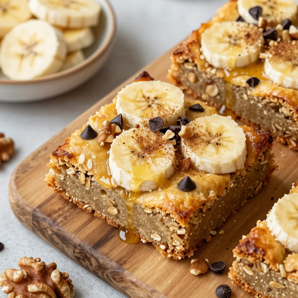 Freezer-Friendly Breakfast Banana and Nut Bars