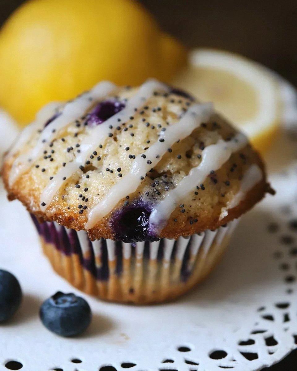 A Taste of Home: The Comfort of Blueberry Lemon Poppy Seed Sourdough Muffins