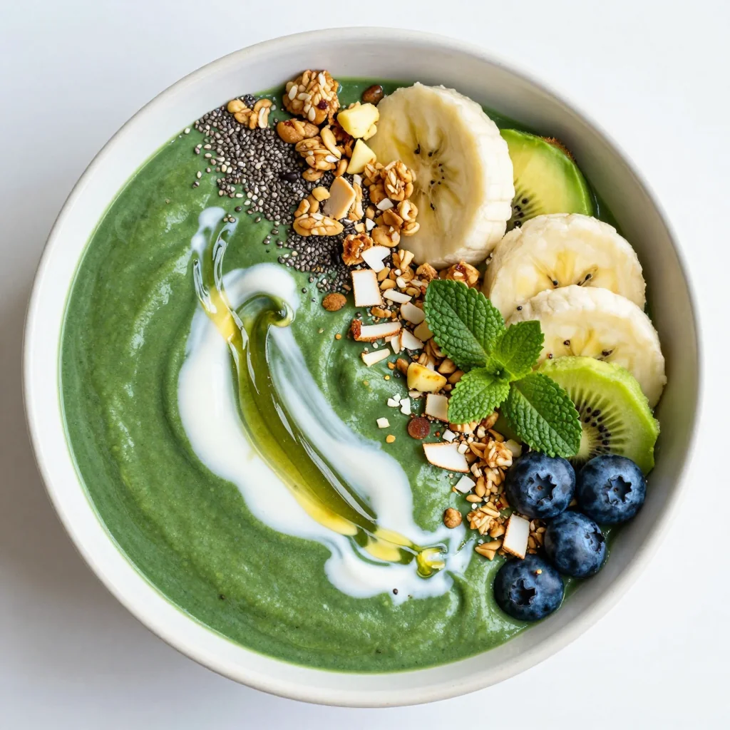 New Year's Day Green Goddess Smoothie Bowl