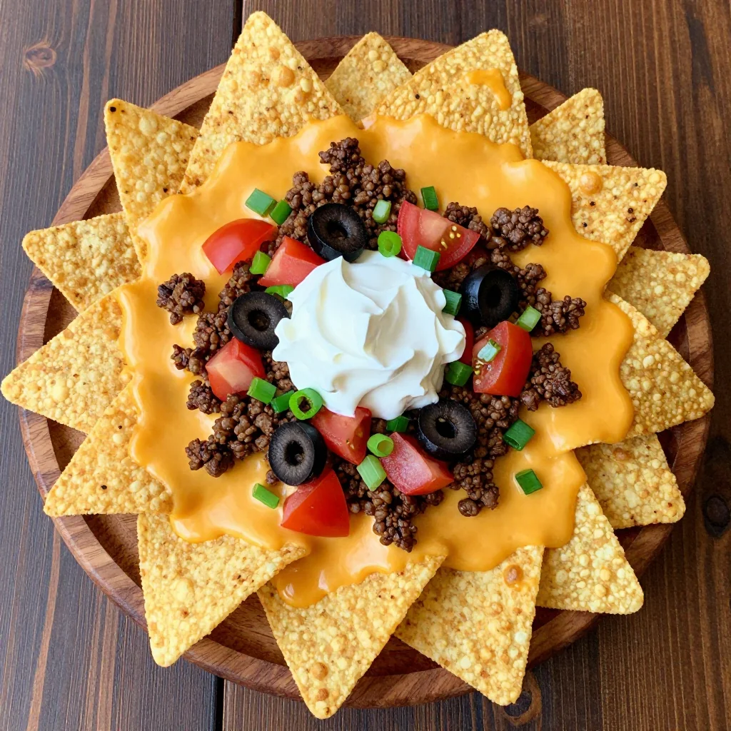 Football Nachos With Homemade Cheese Sauce