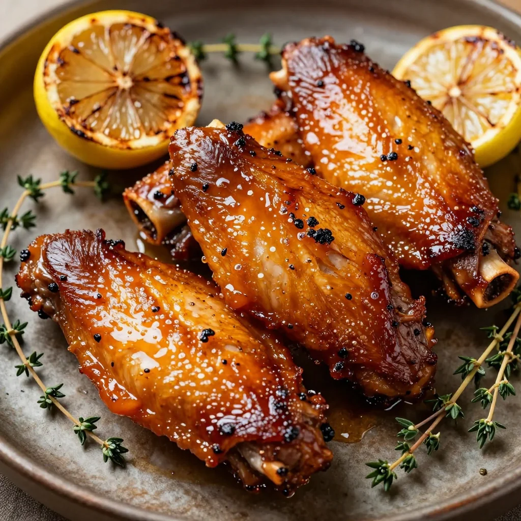 New Year's Day Honey-Glazed Turkey Wings for Tender Eats