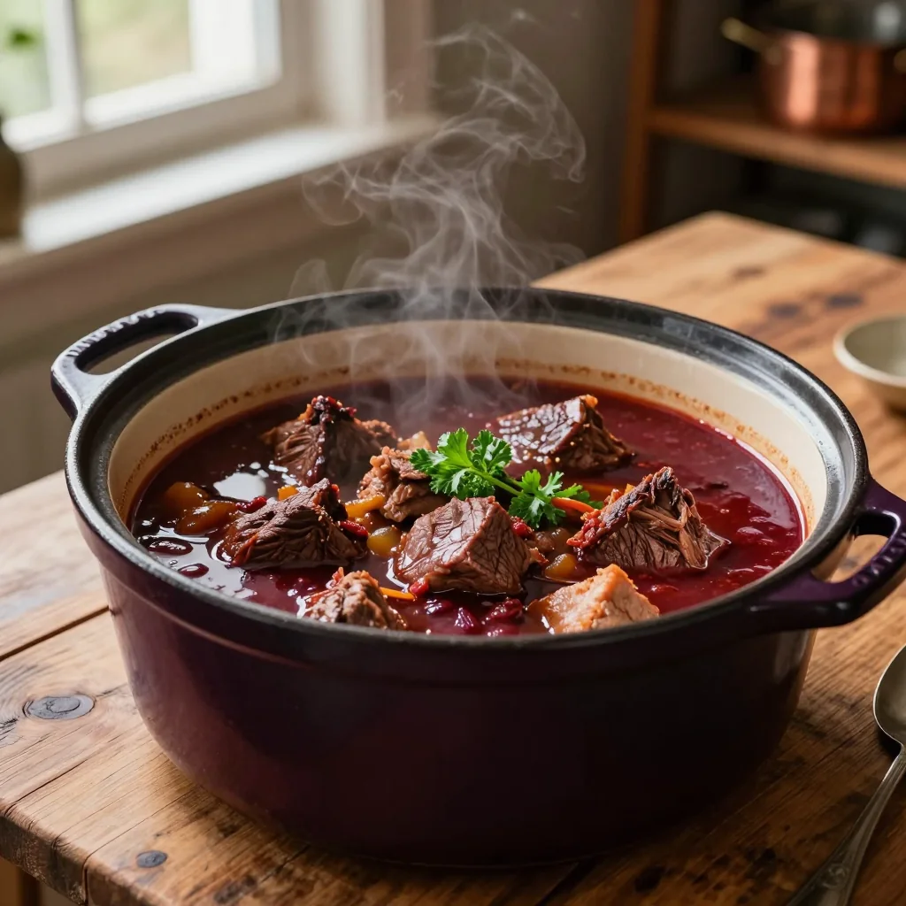 Beef Stew Slow Cooker with Red Wine