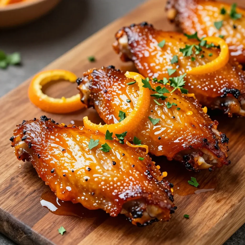 New Year's Day Glazed Turkey Wings with Orange for a Citrusy Feast