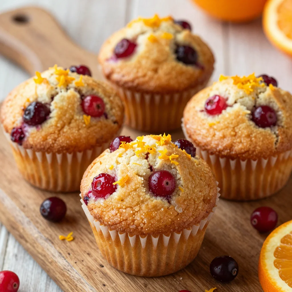 cranberry and orange holiday muffins for seasonal family breakfasts