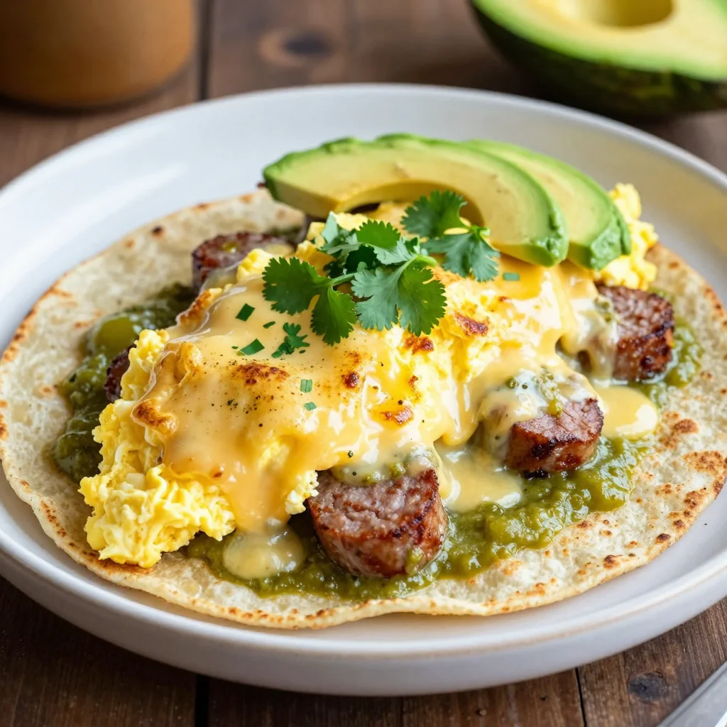 Freezer Friendly Breakfast Enchiladas with Green Sauce and Cheese for Brunch