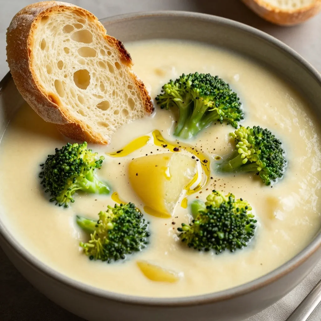 Creamy Potato and Broccoli Soup for a Healthy Meal
